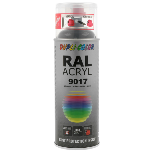 Dupli Color RAL-Acryl-Spray glz 400 ml 349812 RAL 9017 schwarz